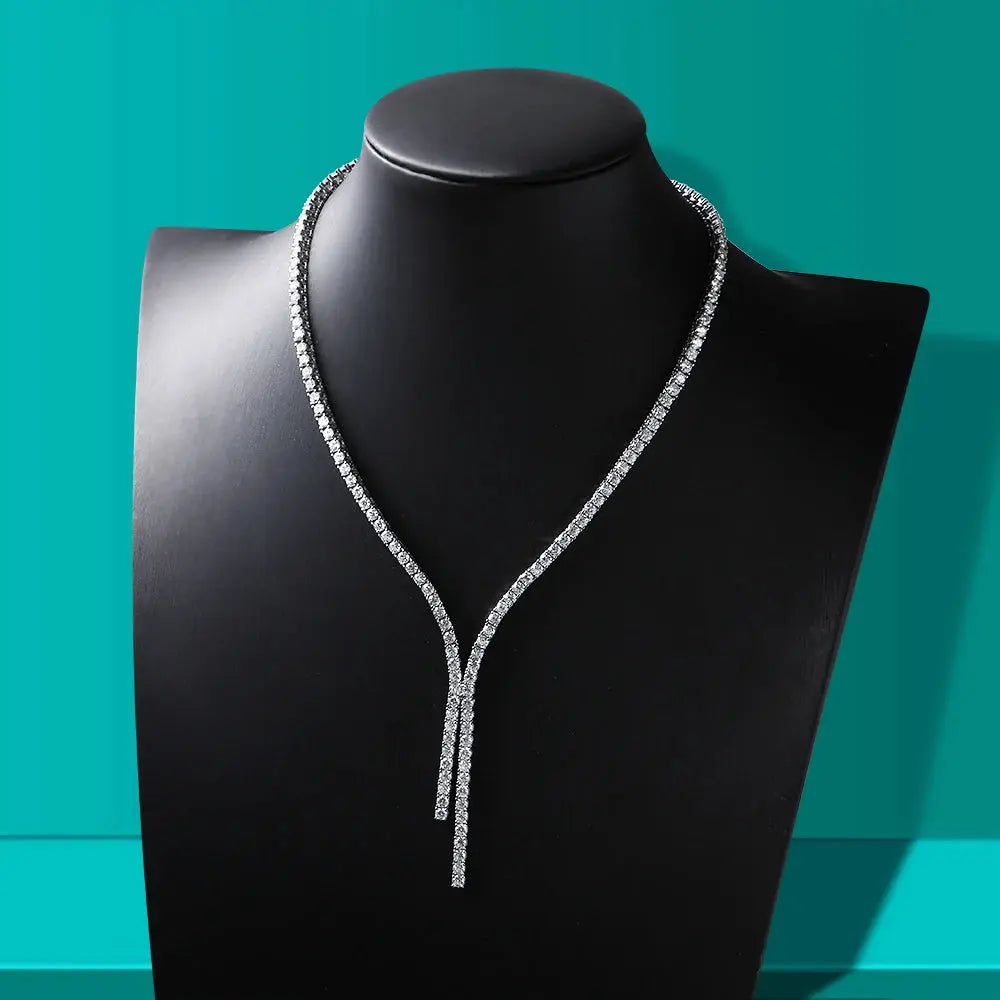 KNOBSPIN Moissanite Tennis Necklace for Woman Wedding Luxury Jewely wiSPECIFICATIONSBrand Name: knobspinItem Weight: otherOrigin: Mainland ChinaCertificate: YESMain Stone: MoissaniteMetals Type: silverMetal Stamp: 925,SterlingGender: WJohnny TirakJohnny TirakGRA s925 Sterling Sliver Plated 18k White Gold Necklace