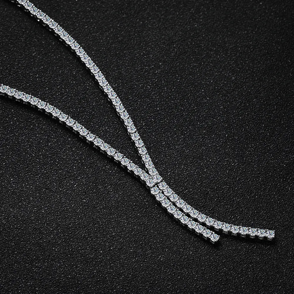 KNOBSPIN Moissanite Tennis Necklace for Woman Wedding Luxury Jewely wiSPECIFICATIONSBrand Name: knobspinItem Weight: otherOrigin: Mainland ChinaCertificate: YESMain Stone: MoissaniteMetals Type: silverMetal Stamp: 925,SterlingGender: WJohnny TirakJohnny TirakGRA s925 Sterling Sliver Plated 18k White Gold Necklace