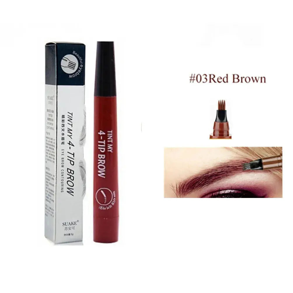 4D Microblading Eyebrow Pen 4 Forks Tip Eyebrow Tattoo Pencil Long LasSPECIFICATIONSBrand Name: SUAKEOrigin: Mainland ChinaFormulation: LiquidHign-concerned Chemical: NoneWaterproof / Water-Resistant: YesSize: Full SizeNumber of PiecesJohnny TirakJohnny Tirak4D Microblading Eyebrow Pen 4 Forks Tip Eyebrow Tattoo Pencil Long Lasting Fine Sketch Liquid Eye Brow Make