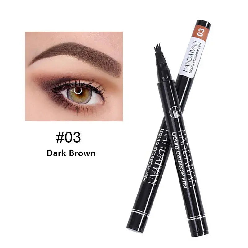 4D Microblading Eyebrow Pen 4 Forks Tip Eyebrow Tattoo Pencil Long LasSPECIFICATIONSBrand Name: SUAKEOrigin: Mainland ChinaFormulation: LiquidHign-concerned Chemical: NoneWaterproof / Water-Resistant: YesSize: Full SizeNumber of PiecesJohnny TirakJohnny Tirak4D Microblading Eyebrow Pen 4 Forks Tip Eyebrow Tattoo Pencil Long Lasting Fine Sketch Liquid Eye Brow Make