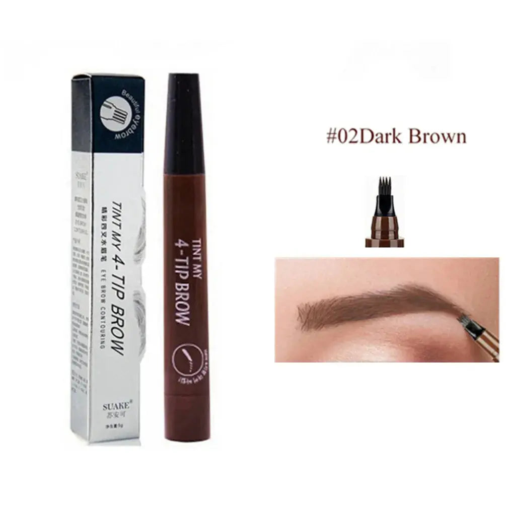 4D Microblading Eyebrow Pen 4 Forks Tip Eyebrow Tattoo Pencil Long LasSPECIFICATIONSBrand Name: SUAKEOrigin: Mainland ChinaFormulation: LiquidHign-concerned Chemical: NoneWaterproof / Water-Resistant: YesSize: Full SizeNumber of PiecesJohnny TirakJohnny Tirak4D Microblading Eyebrow Pen 4 Forks Tip Eyebrow Tattoo Pencil Long Lasting Fine Sketch Liquid Eye Brow Make