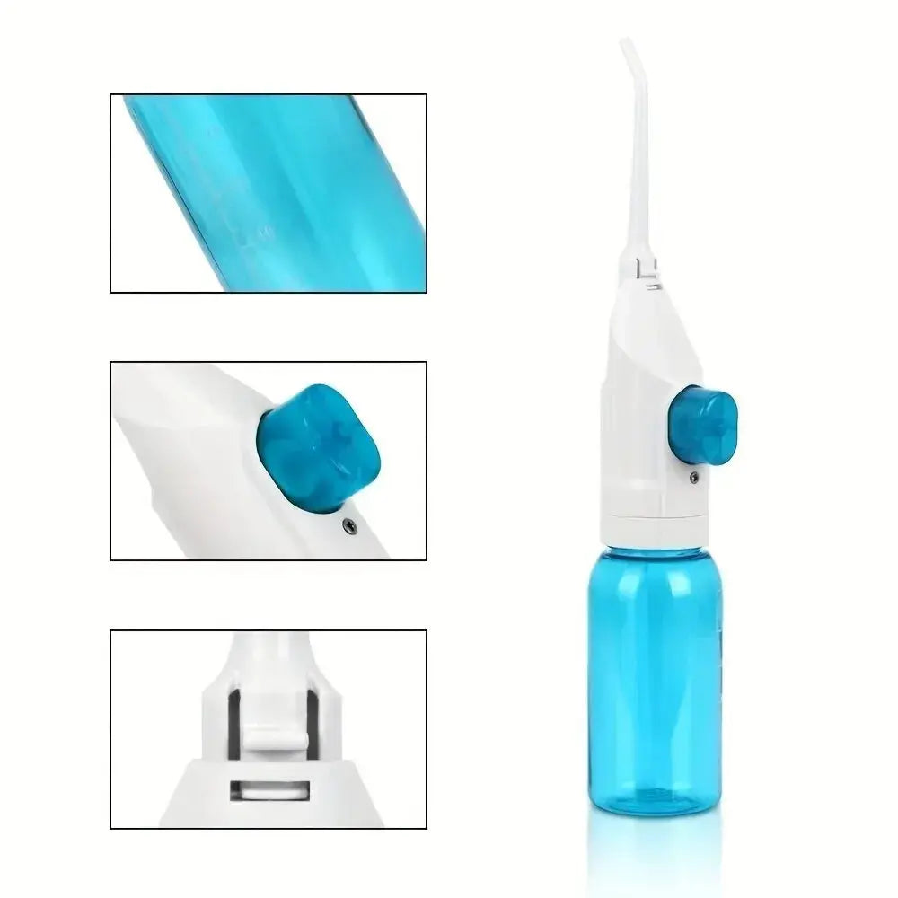 Household High Pressure Oral Irrigator Portable Teeth Clean Water DentSPECIFICATIONSBrand Name: otherMaterial: plasticSize: 26*14*5Origin: Mainland ChinaChoice: yesJohnny TirakJohnny TirakHousehold High Pressure Oral Irrigator Portable Teeth Clean Water Dental Floss Manual High Pressure Water Toothpick