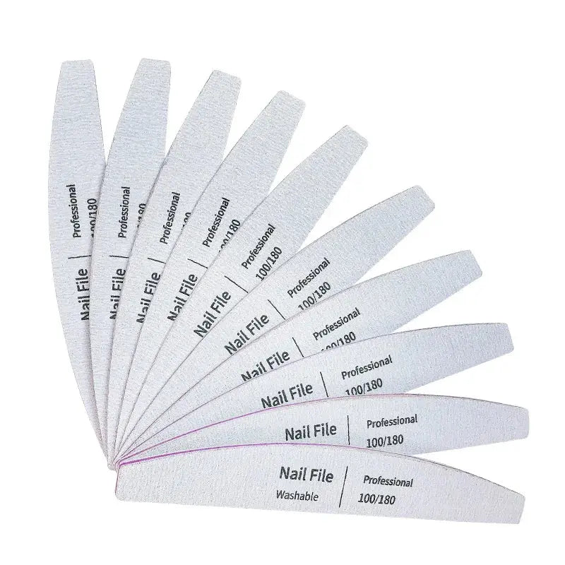 Nail File 100 to 180 Professional Tools Emery for Manicure Lime 240 SaSPECIFICATIONSBrand Name: NoEnName_NullQuantity: 5pcs/10pcsItem Type: Nail FileMaterial: plasticNumber of Pieces: COMBOOrigin: Mainland ChinaChoice: yessemi_Choice: Johnny TirakJohnny TirakManicure Lime 240 Sandpaper Gel Polishing Files