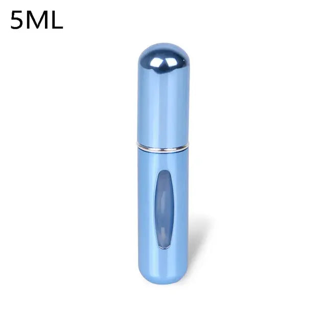 8/5ml Perfume Atomizer Portable Liquid Container For Cosmetics Traveling Mini Aluminum Spray Alcochol Empty Refillable Bottle.