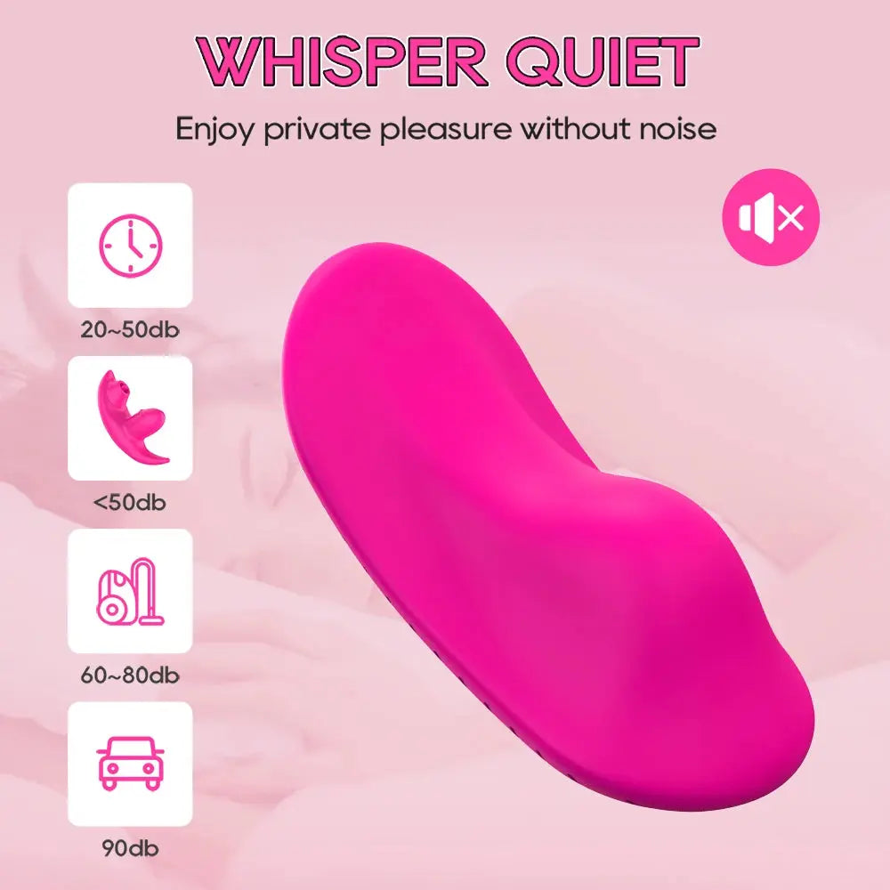 Butterfly Wearable Vibrator Wireless APP Remote Panties Dildo VibratorSPECIFICATIONSBrand Name: MIGYYSexually Suggestive: NoOrigin: Mainland ChinaObscene Picture: NoCommodity Quality Certification: ceMaterial: SiliconeCertification: CEJohnny TirakJohnny TirakButterfly Wearable Vibrator Wireless APP Remote Panties Dildo Vibrator