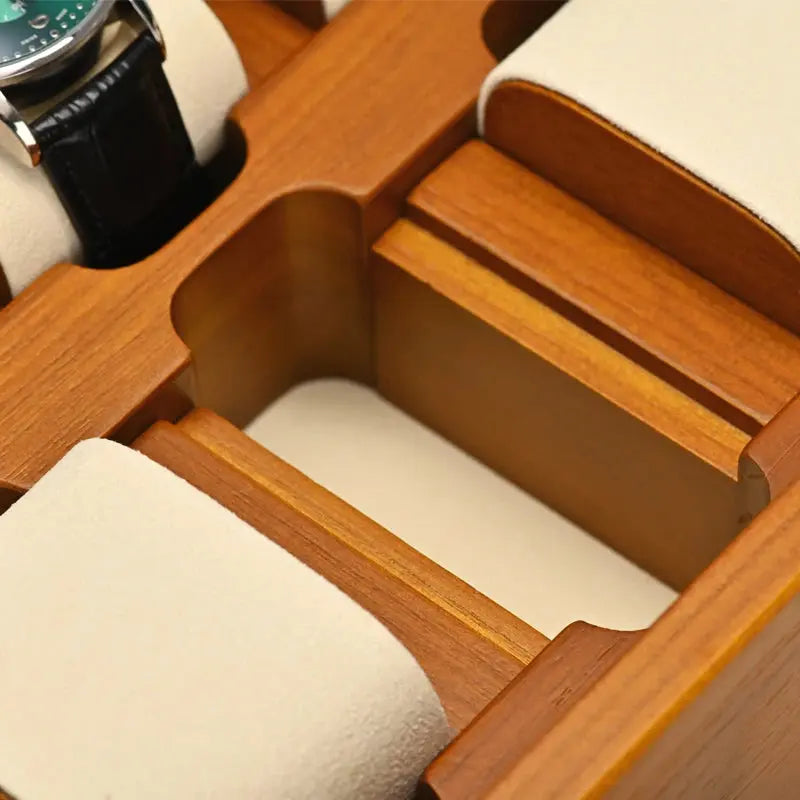 Oirlv Wooden Watch Box With Acrylic Cover Fraxinus Mandshurica Box ForSPECIFICATIONSBrand Name: OirlvHign-concerned Chemical: NoneOrigin: Mainland ChinaCN: JiangxiMaterial: WoodItem Type: Jewelry Packaging &amp; DisplayItem Weight: 210Johnny TirakJohnny TirakWrist Watch Display Storage Solidwood Watch Box Organizer