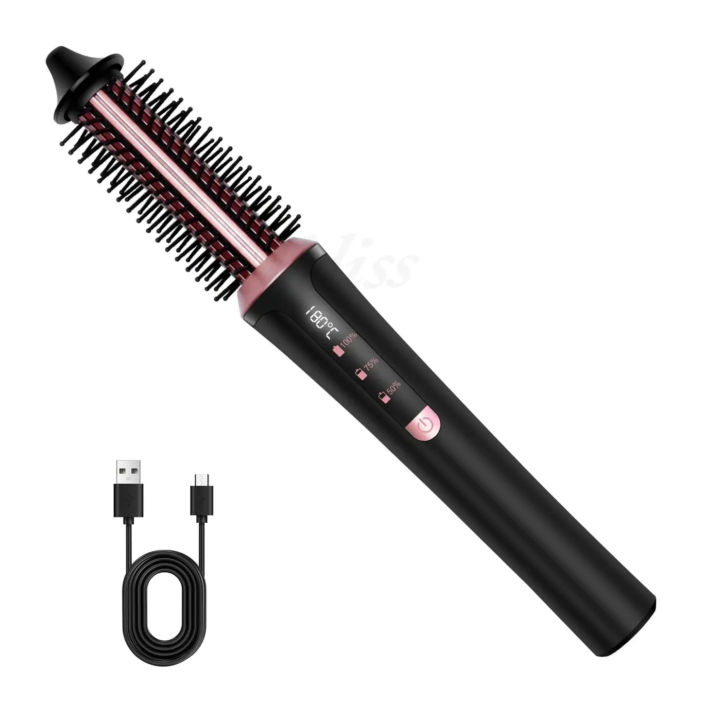 Wireless Thermal Brush Styler Professional USB Ion Hair Curler StraighSPECIFICATIONSBrand Name: UKLISSOrigin: Mainland ChinaHign-concerned Chemical: NoneUsage Time: 60MinsNumber of Pieces: One UnitVoltage: Global Universal(100-240V)ChaJohnny TirakJohnny TirakWireless Thermal Brush Styler Professional USB Ion Hair Curler Straightening Curling Hair Iron Styling Tools