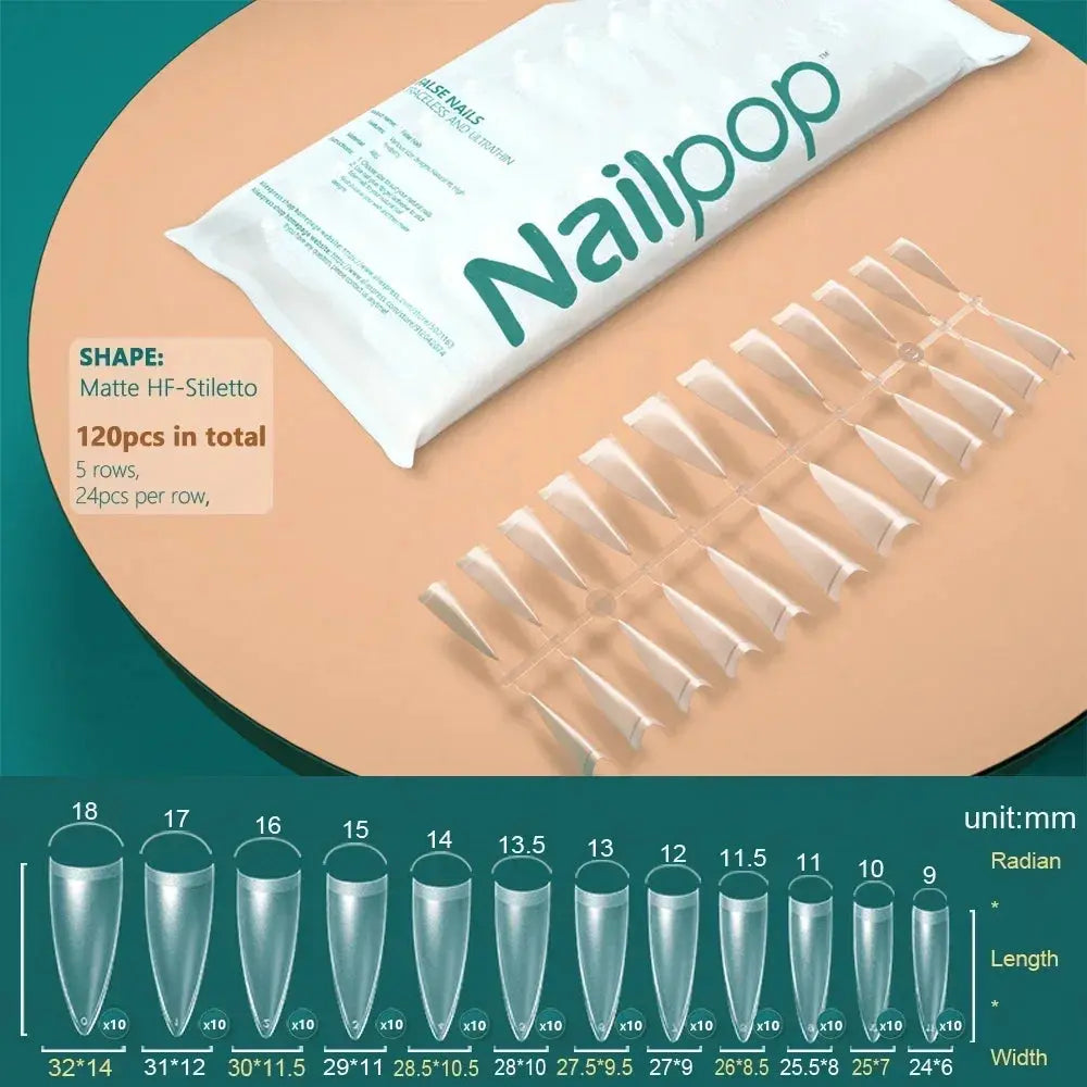 NAILPOP 120pcs Fake Nails Full Cover Press on Nails Coffin Soft Gel AmSPECIFICATIONSBrand Name: NailpopHign-concerned Chemical: NoneNumber of Pieces: One UnitOrigin: Mainland ChinaMaterial: AcrylicQuantity: 120pcs/bagSize: 10 DifferentJohnny TirakJohnny TirakNails Coffin Soft Gel American Pose Capsule False Nail Tips