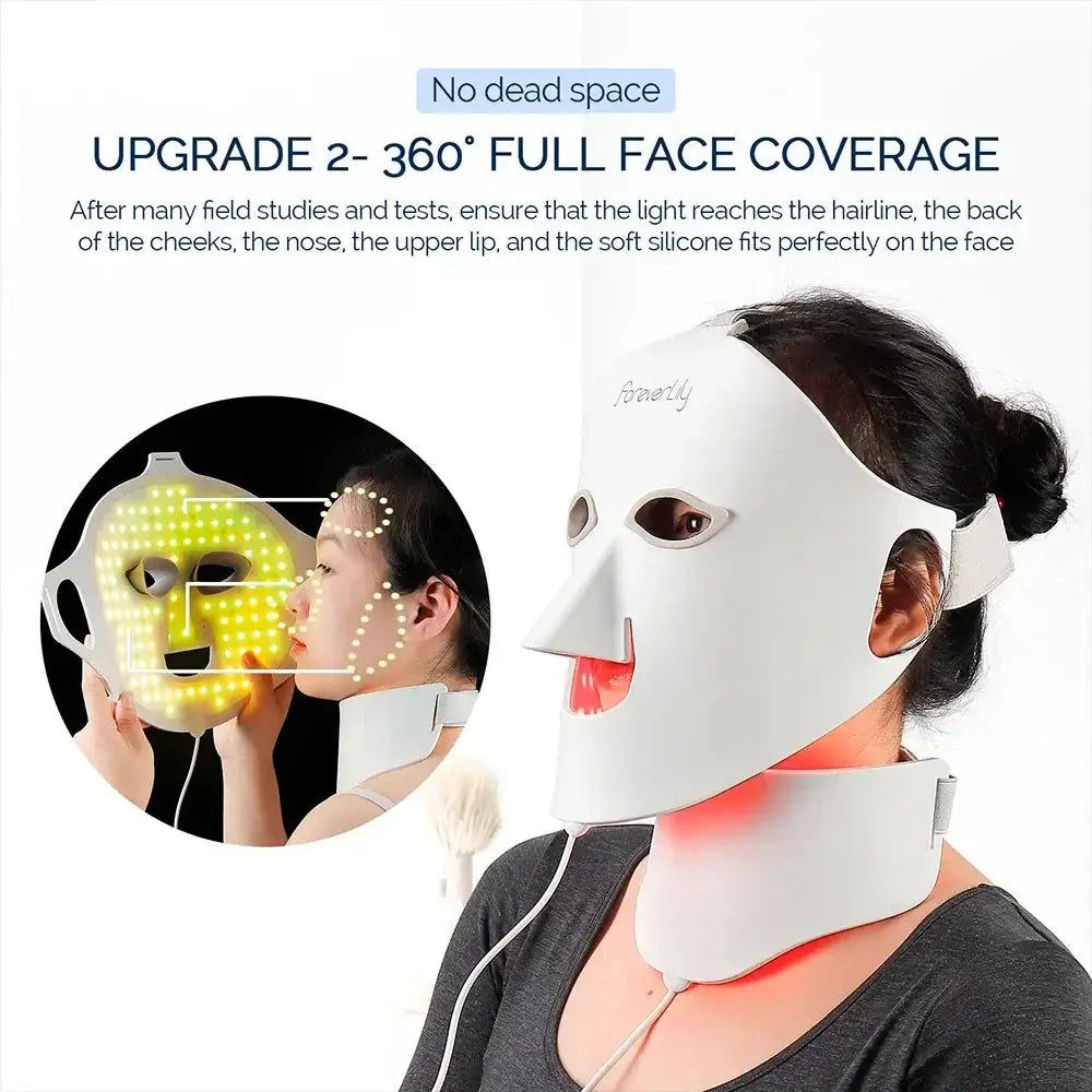 Face Neck Silicone LED Mask LED Light 7 Colors Photon Red Light TherapSPECIFICATIONSBrand Name: foreverlilyPower Source: ElectricMaterial: RESINHign-concerned Chemical: NoneOrigin: Mainland ChinaCertification: CEFunction: Skin TighteniJohnny TirakJohnny TirakFace Neck Silicone LED Mask LED Light 7 Colors Photon Red Light Therapy Flexible Facial Beauty Mask Skin Care Anti-Ance