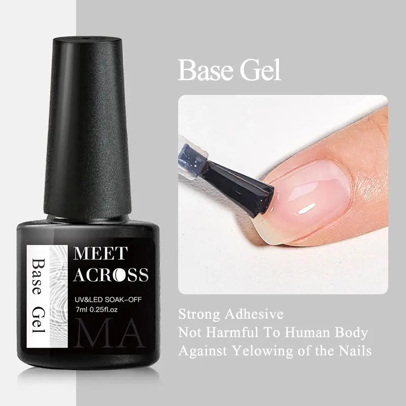 MEET ACROSS 7ml Clear Non Stick Hand Solid Extension Nail Gel Polish CSPECIFICATIONSBrand Name: MEET ACROSSIngredient: ResinOrigin: Mainland ChinaHign-concerned Chemical: NoneNumber of Pieces: One UnitVolume: 10mlModel Number: Q52305-1Johnny TirakJohnny TirakStick Hand Solid Extension Nail Gel Polish Carving Flower Nail Art Building UV Gel Acrylic Varnish