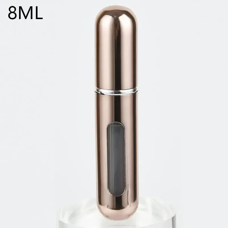 8/5ml Perfume Atomizer Portable Liquid Container For Cosmetics Traveling Mini Aluminum Spray Alcochol Empty Refillable Bottle.