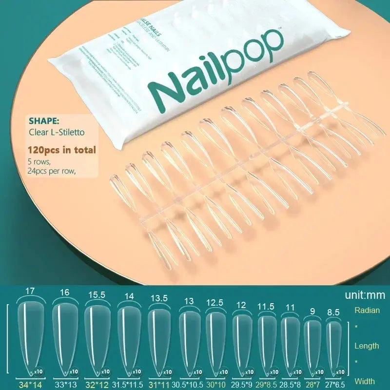 NAILPOP 120pcs Fake Nails Full Cover Press on Nails Coffin Soft Gel AmSPECIFICATIONSBrand Name: NailpopHign-concerned Chemical: NoneNumber of Pieces: One UnitOrigin: Mainland ChinaMaterial: AcrylicQuantity: 120pcs/bagSize: 10 DifferentJohnny TirakJohnny TirakNails Coffin Soft Gel American Pose Capsule False Nail Tips