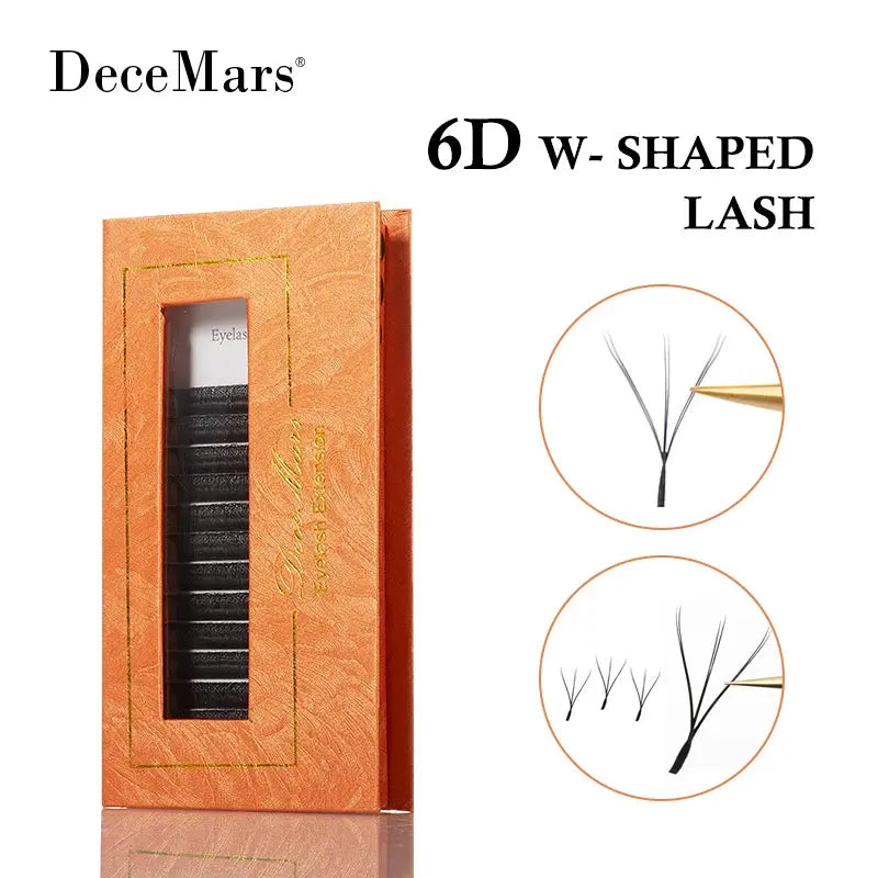 DeceMars 6D-W shaped eyelash extensionSPECIFICATIONSBrand Name: DeceMarsFalse Eyelashes Terrier: OtherOrigin: Mainland ChinaCN: ShanghaiFalse Eyelashe Length: under 0.5cmFalse Eyelashes Sort: Eyelashes EJohnny TirakJohnny Tirakshaped eyelash extension