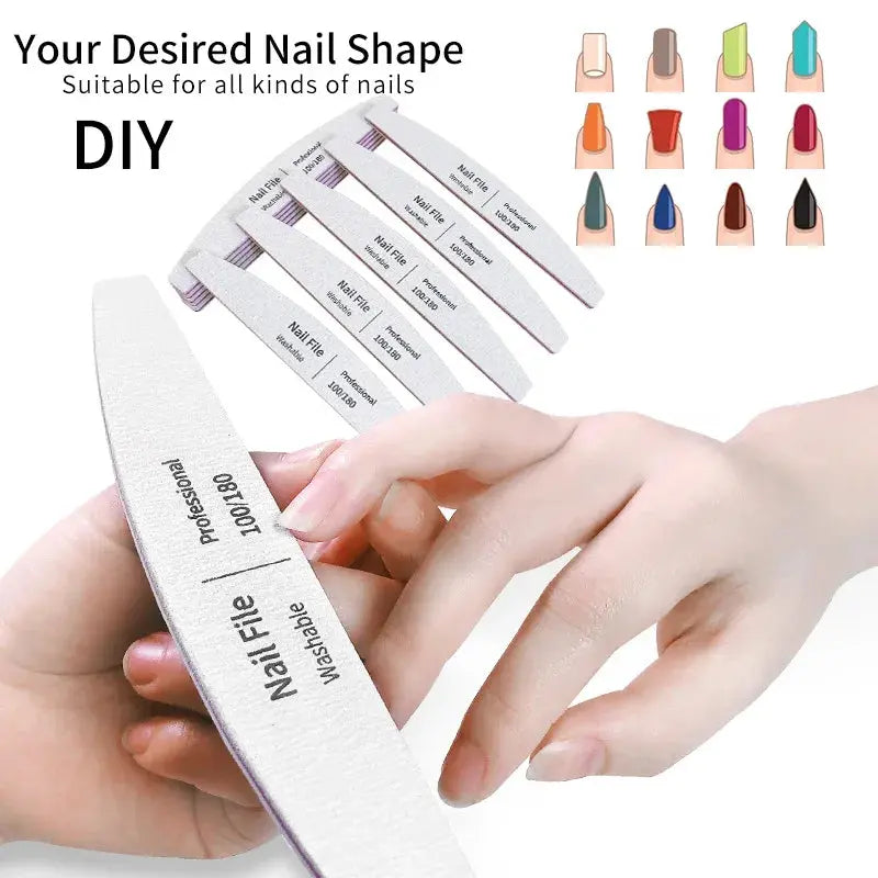 Nail File 100 to 180 Professional Tools Emery for Manicure Lime 240 SaSPECIFICATIONSBrand Name: NoEnName_NullQuantity: 5pcs/10pcsItem Type: Nail FileMaterial: plasticNumber of Pieces: COMBOOrigin: Mainland ChinaChoice: yessemi_Choice: Johnny TirakJohnny TirakManicure Lime 240 Sandpaper Gel Polishing Files