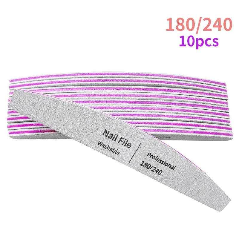 Nail File 100 to 180 Professional Tools Emery for Manicure Lime 240 SaSPECIFICATIONSBrand Name: NoEnName_NullQuantity: 5pcs/10pcsItem Type: Nail FileMaterial: plasticNumber of Pieces: COMBOOrigin: Mainland ChinaChoice: yessemi_Choice: Johnny TirakJohnny TirakManicure Lime 240 Sandpaper Gel Polishing Files