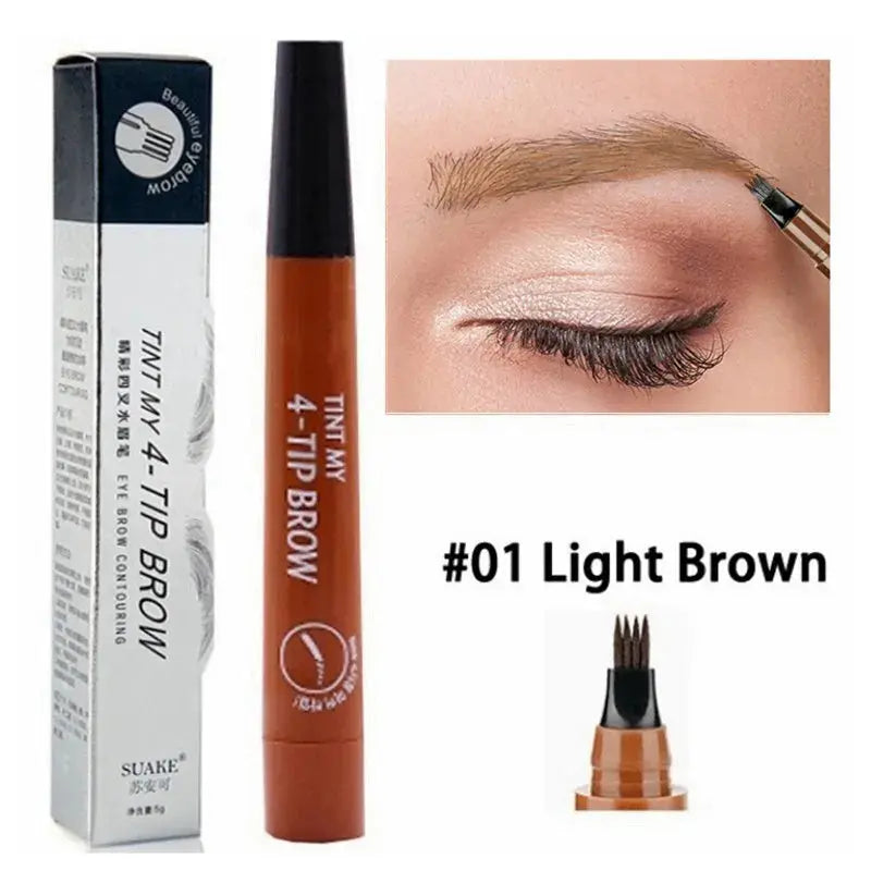 4 Point Eyebrow Pencil Maquillajes Para Mujer Waterproof Liquid EyebroSPECIFICATIONSBrand Name: SUAKEOrigin: Mainland ChinaFormulation: LiquidWaterproof / Water-Resistant: YesSize: Full SizeNumber of Pieces: One UnitNET WT: 1.5gCertifiJohnny TirakJohnny Tirak4 Point Eyebrow Pencil Maquillajes Para Mujer Waterproof Liquid Eyebrow Pen Makeup Long Lasting Cosmetic Microblade Brow Pencil