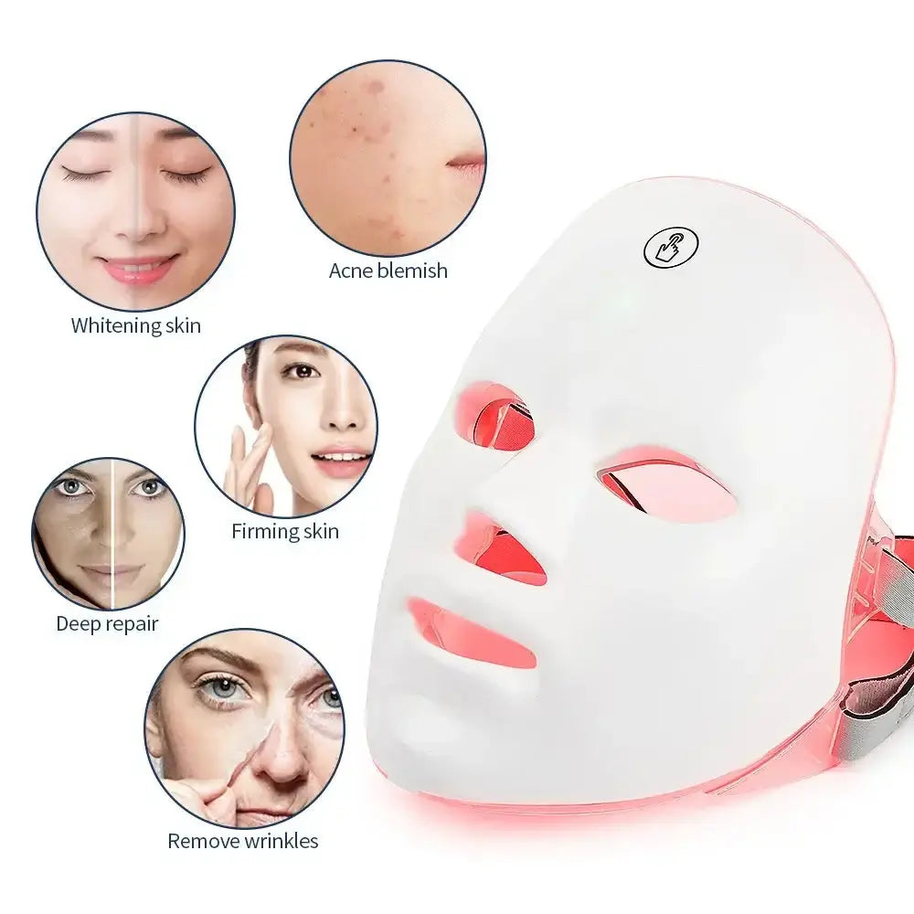 USB Charge 7Colors LED Facial Mask Photon Therapy Skin Rejuvenation AnSPECIFICATIONSBrand Name: foreverlilyPower Source: USB ChargerMaterial: plasticHign-concerned Chemical: NoneOrigin: Mainland ChinaFunction: Skin TighteningFunction: Johnny TirakJohnny TirakUSB Charge 7Colors LED Facial Mask Photon Therapy Skin Rejuvenation Anti Acne Wrinkle Removal Skin Care Mask Skin Brightening