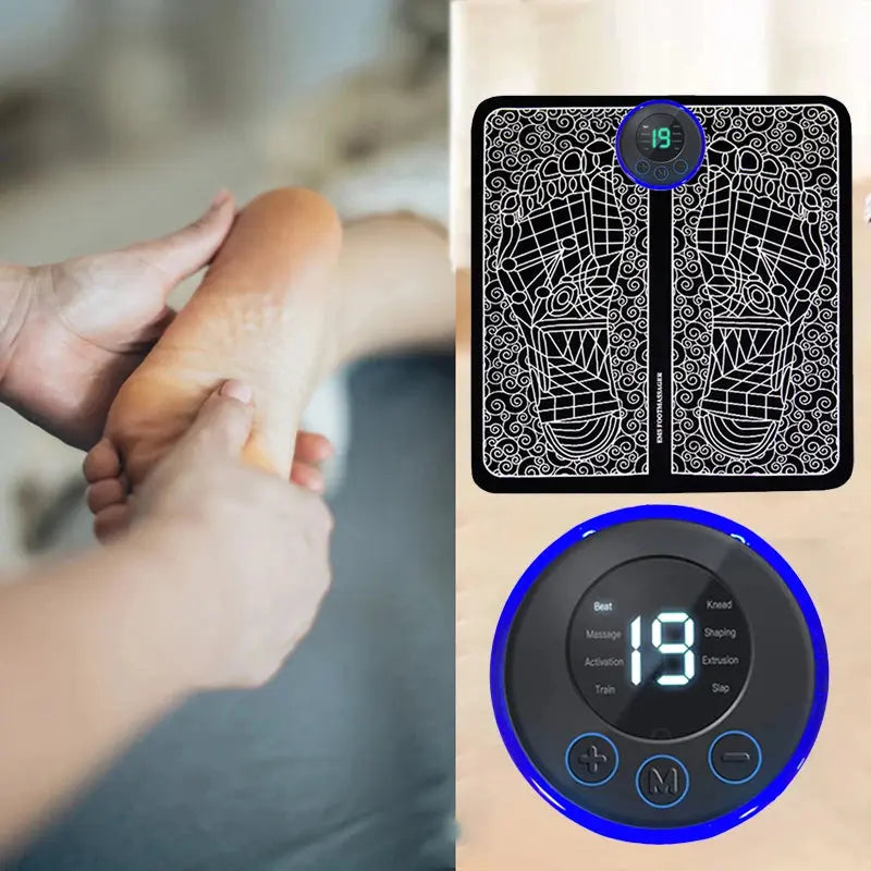 Electric Foot Massager Pad Muscle Massage Relaxation Trainer For Massage Fitness Outdoor Sport Home Family Relax.