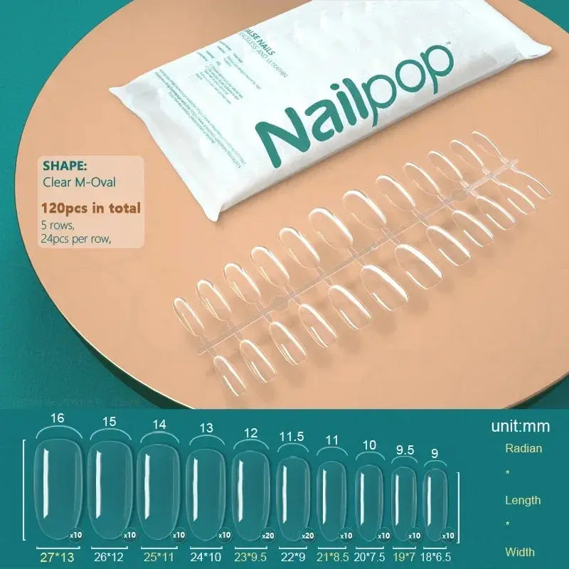 NAILPOP 120pcs Fake Nails Full Cover Press on Nails Coffin Soft Gel AmSPECIFICATIONSBrand Name: NailpopHign-concerned Chemical: NoneNumber of Pieces: One UnitOrigin: Mainland ChinaMaterial: AcrylicQuantity: 120pcs/bagSize: 10 DifferentJohnny TirakJohnny TirakNails Coffin Soft Gel American Pose Capsule False Nail Tips