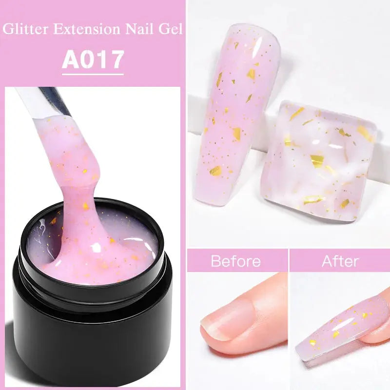 MEET ACROSS 7ml Clear Non Stick Hand Solid Extension Nail Gel Polish CSPECIFICATIONSBrand Name: MEET ACROSSIngredient: ResinOrigin: Mainland ChinaHign-concerned Chemical: NoneNumber of Pieces: One UnitVolume: 10mlModel Number: Q52305-1Johnny TirakJohnny TirakStick Hand Solid Extension Nail Gel Polish Carving Flower Nail Art Building UV Gel Acrylic Varnish