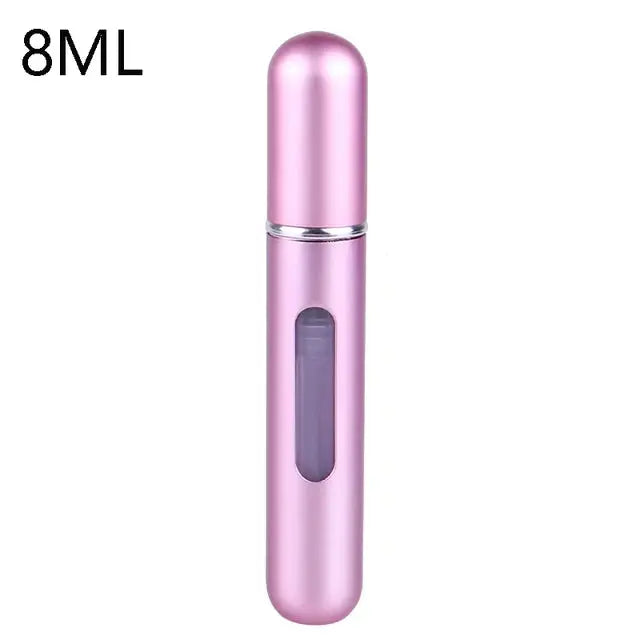 8/5ml Perfume Atomizer Portable Liquid Container For Cosmetics Traveling Mini Aluminum Spray Alcochol Empty Refillable Bottle.