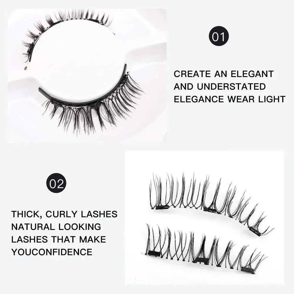 3D Natural Magnetic Eyelashes False Mink Invisible Long Magnetic LasheSPECIFICATIONSBrand Name: AzenloHign-concerned Chemical: NoneOrigin: Mainland ChinaKeywords: Magnet eyelashes/Magnetic Eyelashes Tweezers Set/Magnetic Lashes with ApJohnny TirakJohnny Tirak3D Natural Magnetic Eyelashes False Mink Invisible Long Magnetic Lashes Natural Thick False Eyelashes Soft