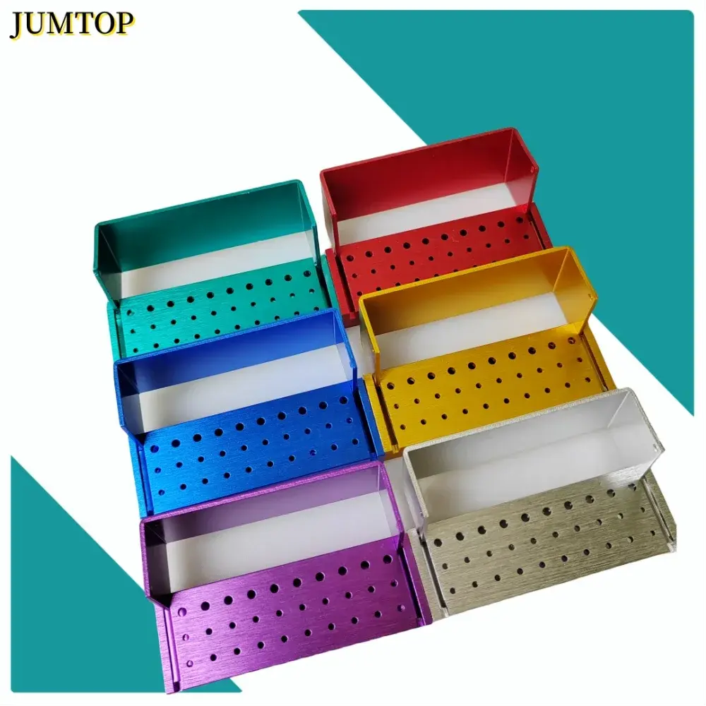 Dental Burs Drill Disinfection Block FG Bur Sterilization Holder AutocSPECIFICATIONSBrand Name: jumtopOrigin: Mainland ChinaChoice: yesJohnny TirakJohnny TirakDental Burs Drill Disinfection Block FG Bur Sterilization Holder Autoclavable Aluminium 30 Holes Dentistry Material