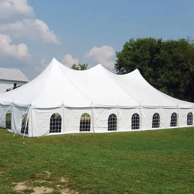 300 People Outdoor Tents For Events High Peak Pole Wedding Party TentsSPECIFICATIONSBrand Name: NoEnName_NullType: OtherOrigin: Mainland ChinaModel Number: WSW3075Place of Origin: Jiangsu, ChinaWidth: 30 ft. (9.1m)Length: 75 ft. (22.9 Johnny TirakJohnny TirakEvents High Peak Pole Wedding Party Tents Festival Tent