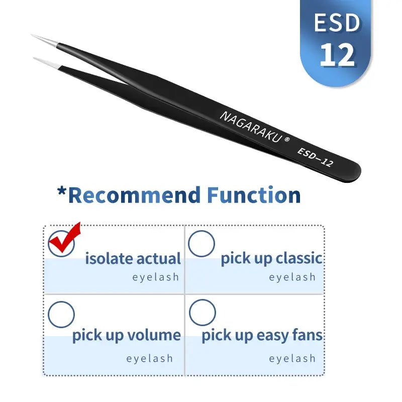 NAGARAKU Eyelash Extension Tweezers Makeup Stainless Steel Eyelash 3D SPECIFICATIONSBrand Name: NAGARAKUOrigin: Mainland ChinaItem Type: Eyebrow TweezerNumber of Pieces: One UnitMaterial: Stainless SteelSize: ALL STYLEModel Number: ALLJohnny TirakJohnny TirakNAGARAKU Eyelash Extension Tweezers Makeup Stainless Steel Eyelash 3D accurate Clip