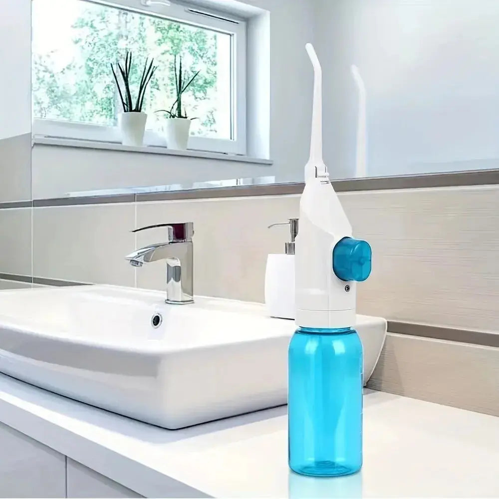 Household High Pressure Oral Irrigator Portable Teeth Clean Water DentSPECIFICATIONSBrand Name: otherMaterial: plasticSize: 26*14*5Origin: Mainland ChinaChoice: yesJohnny TirakJohnny TirakHousehold High Pressure Oral Irrigator Portable Teeth Clean Water Dental Floss Manual High Pressure Water Toothpick