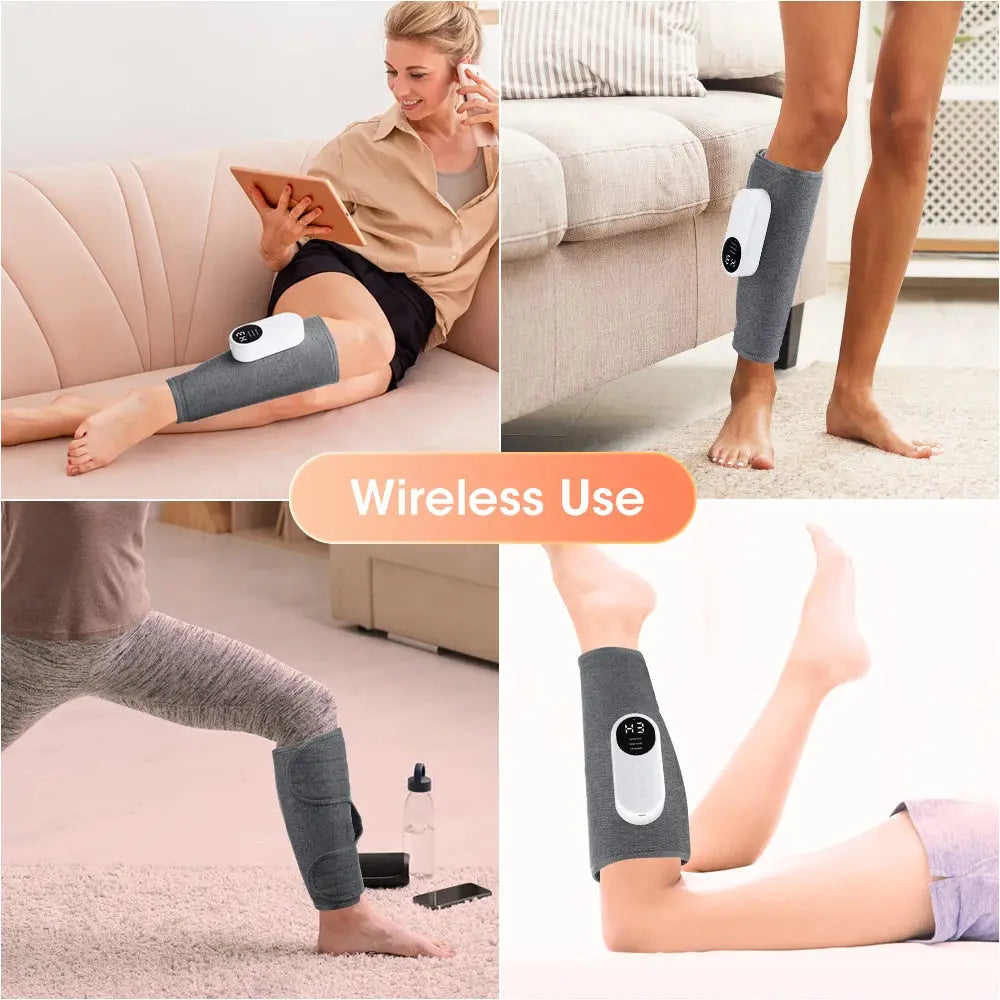 Electric Leg Massager Charging Calf Air Compression Massager with Three Massage Modes Thigh And Knee 360° All-Round Packag.