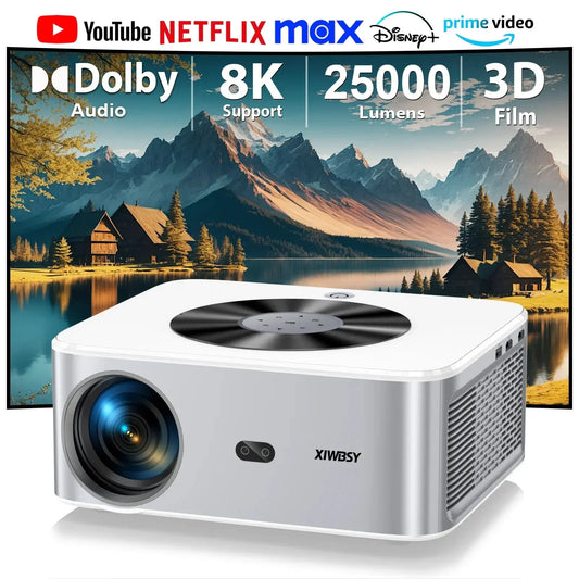 XIWBSY Android Projector 4k 25000Lumens 800ANSI Full HD Auto Focus/KeySPECIFICATIONSBrand Name: XIWBSYCategory: ProjectorsKeystone Correction: Manual CorrectionKeystone Correction: Auto CorrectionHign-concerned Chemical: NoneOrigin: MaJohnny TirakJohnny TirakXIWBSY Android Projector 4k 25000Lumens 800ANSI Full HD Auto Focus/Keystone Projector LED Home Theater Cinema Beamer Proyectores