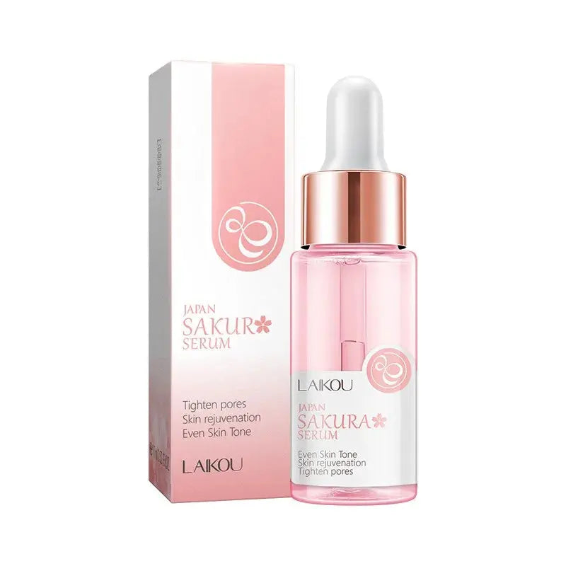 Cherry Blossom Cream Facial Essence With Cherry Blossom Extract SakuraSPECIFICATIONSBrand Name: LAIKOUGender: UnisexHign-concerned Chemical: NoneNumber of Pieces: One UnitOrigin: Mainland ChinaFormulation: LiquidFeature: Acne TreatmentJohnny TirakJohnny TirakCherry Blossom Extract Sakura Facial Essence