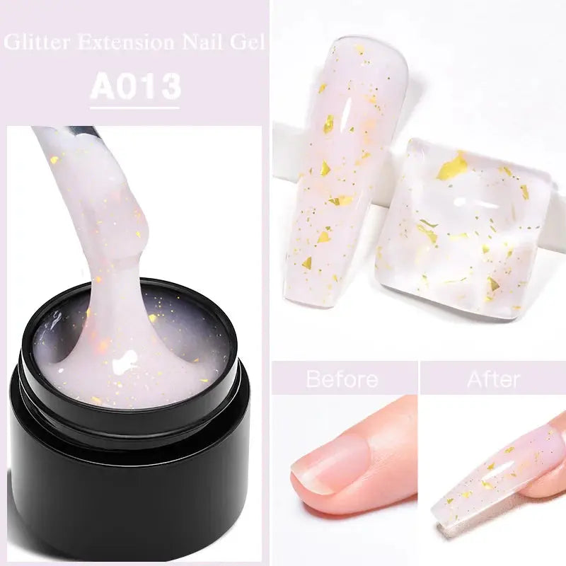 MEET ACROSS 7ml Clear Non Stick Hand Solid Extension Nail Gel Polish CSPECIFICATIONSBrand Name: MEET ACROSSIngredient: ResinOrigin: Mainland ChinaHign-concerned Chemical: NoneNumber of Pieces: One UnitVolume: 10mlModel Number: Q52305-1Johnny TirakJohnny TirakStick Hand Solid Extension Nail Gel Polish Carving Flower Nail Art Building UV Gel Acrylic Varnish