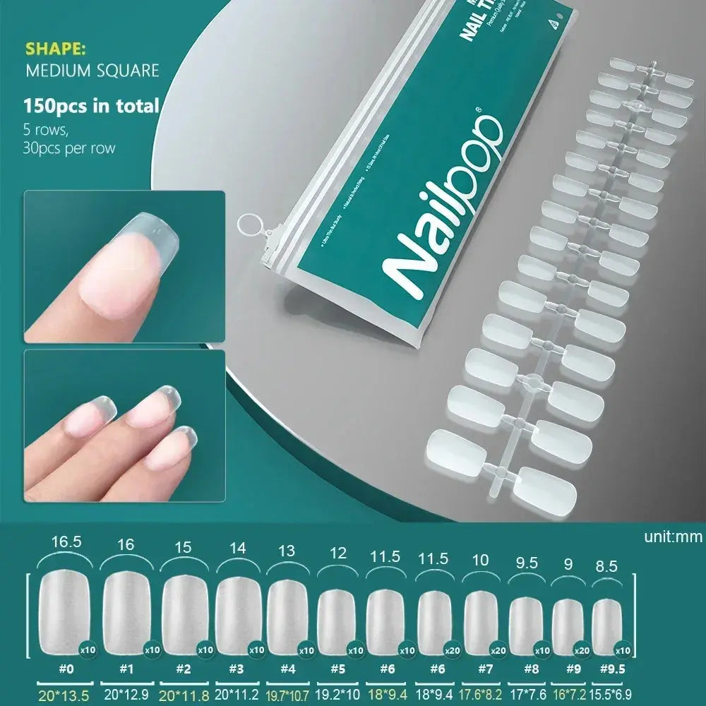 NAILPOP 120pcs Fake Nails Full Cover Press on Nails Coffin Soft Gel AmSPECIFICATIONSBrand Name: NailpopHign-concerned Chemical: NoneNumber of Pieces: One UnitOrigin: Mainland ChinaMaterial: AcrylicQuantity: 120pcs/bagSize: 10 DifferentJohnny TirakJohnny TirakNails Coffin Soft Gel American Pose Capsule False Nail Tips