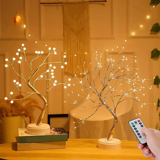 36/108 LED Fairy Sparkly Tree Table Lamp Remote Control Artificial BonSPECIFICATIONSBrand Name: SpstnfsfType: Night LightShape: christmas treeIs Bulbs Included: YesOrigin: Mainland ChinaCertification: ceCertification: ULPower Source: DJohnny TirakJohnny Tirak36/108 LED Fairy Sparkly Tree Table Lamp Remote Control Artificial Bonsai Tree Night Lights Tree Desk Lamp Room Holiday Lighting