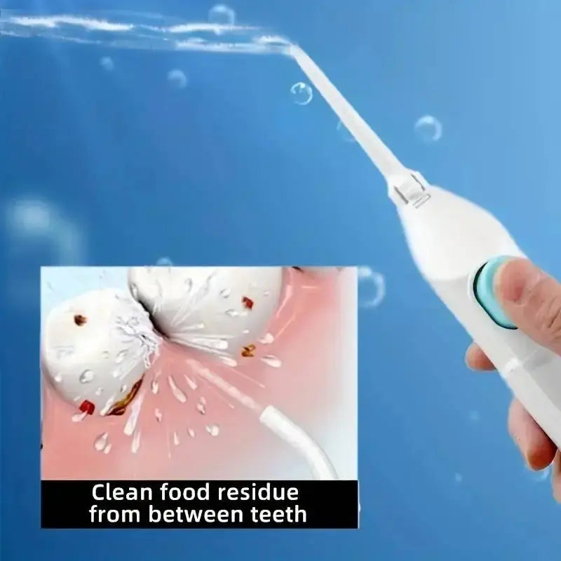 Household High Pressure Oral Irrigator Portable Teeth Clean Water DentSPECIFICATIONSBrand Name: otherMaterial: plasticSize: 26*14*5Origin: Mainland ChinaChoice: yesJohnny TirakJohnny TirakHousehold High Pressure Oral Irrigator Portable Teeth Clean Water Dental Floss Manual High Pressure Water Toothpick