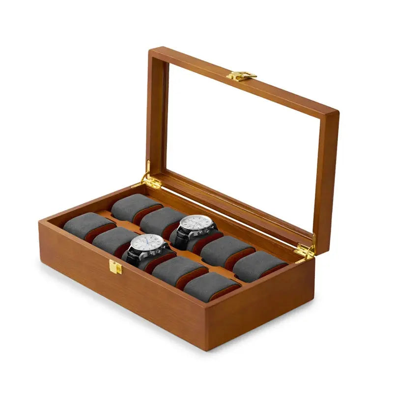 Oirlv Wooden Watch Box With Acrylic Cover Fraxinus Mandshurica Box ForSPECIFICATIONSBrand Name: OirlvHign-concerned Chemical: NoneOrigin: Mainland ChinaCN: JiangxiMaterial: WoodItem Type: Jewelry Packaging &amp; DisplayItem Weight: 210Johnny TirakJohnny TirakWrist Watch Display Storage Solidwood Watch Box Organizer