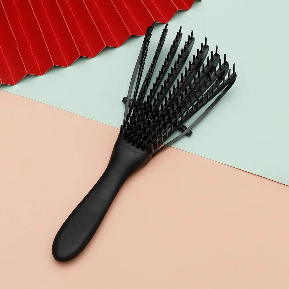 Salon Barber Hair Brush Kit Hollow Comb Wet And Dry Shampoo Comb Anti-static Massage Comb Bath Brush Women Household Tools.