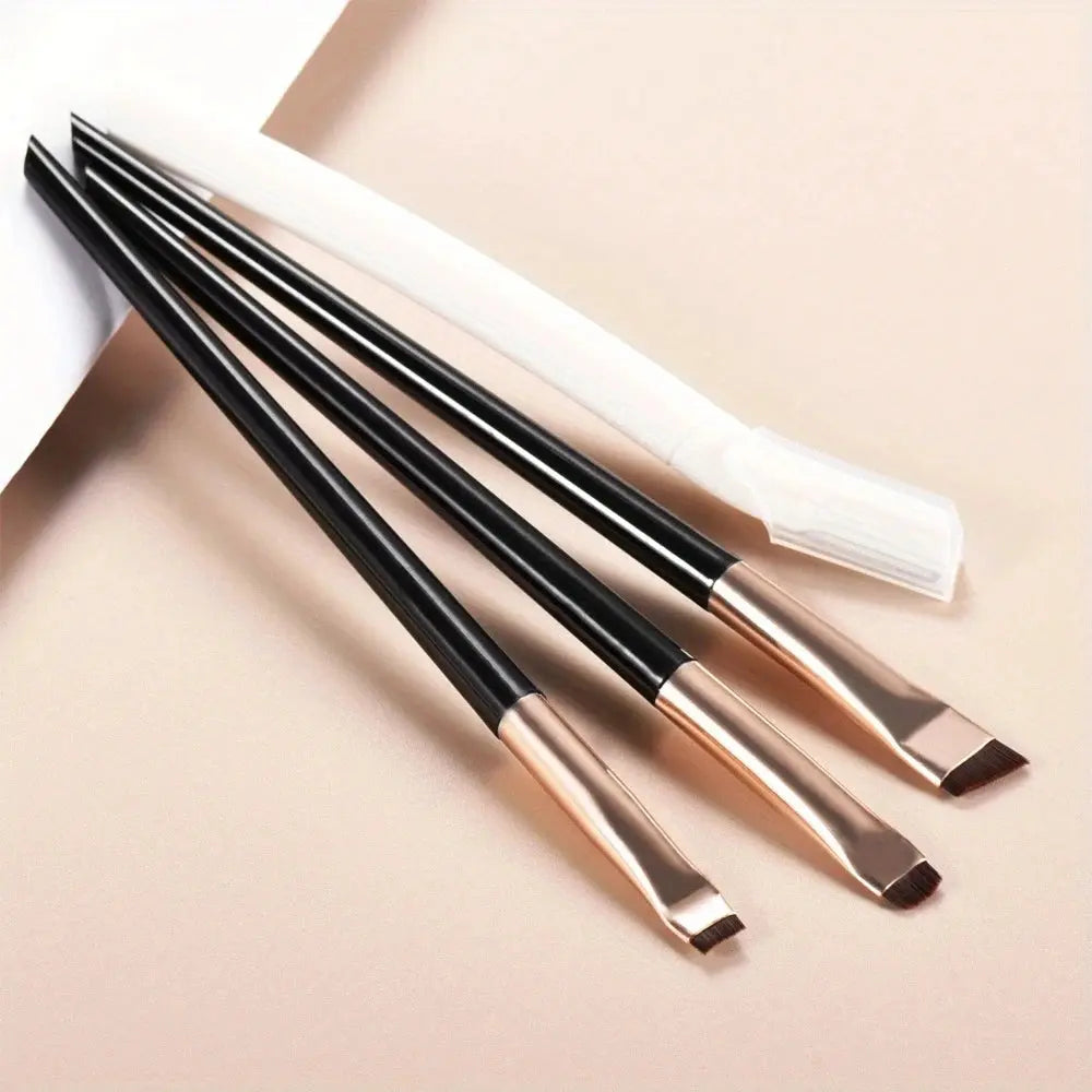 Ultra-Thin Eyebrow Brush Set -3Pcs Angled Precision Eyeliner MakeupBruSPECIFICATIONSBrand Name: otherItem Type: MAKEUP BRUSHQuantity: 3/4/7Origin: Mainland ChinaChoice: yesJohnny TirakJohnny TirakUltra-Thin Eyebrow Brush Set -3Pcs Angled Precision Eyeliner MakeupBrushes, Synthetic Bristles Slanted Eyeshadow Eye Brow Tintin