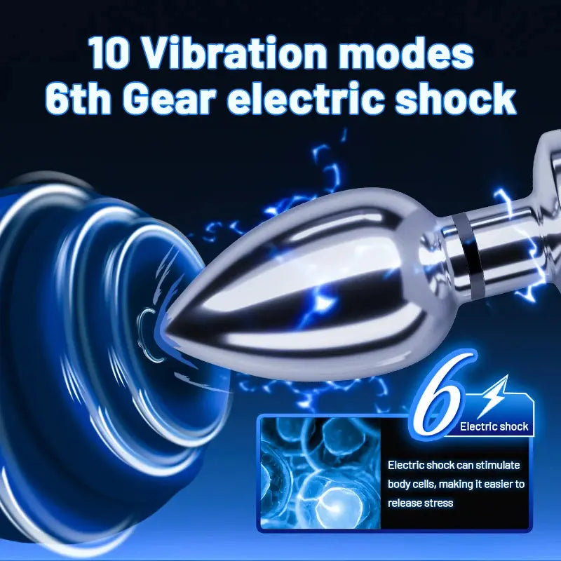 Electrical Shock Vibrator Women's  Metal Anal Plug Wireless Remote MenSPECIFICATIONSBrand Name: LOCKINKSexually Suggestive: YesOrigin: Mainland ChinaObscene Picture: YesNumber of Pieces: One UnitMaterial: MetalItem Type: anal plugModelJohnny TirakJohnny TirakMetal Anal Plug Wireless Remote Men Prostate Massager Adult Supplies Anal Masturbate Toys