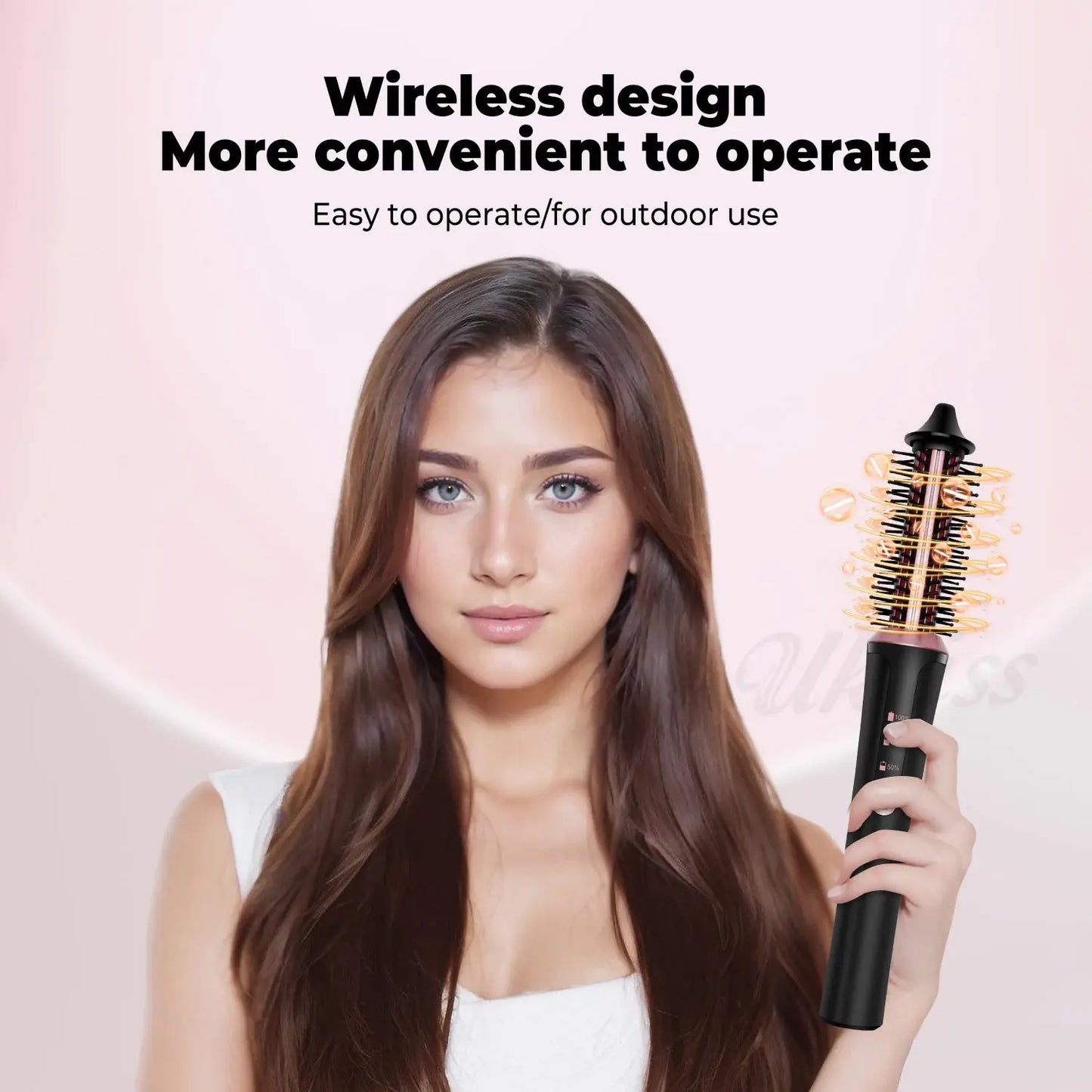 Wireless Thermal Brush Styler Professional USB Ion Hair Curler StraighSPECIFICATIONSBrand Name: UKLISSOrigin: Mainland ChinaHign-concerned Chemical: NoneUsage Time: 60MinsNumber of Pieces: One UnitVoltage: Global Universal(100-240V)ChaJohnny TirakJohnny TirakWireless Thermal Brush Styler Professional USB Ion Hair Curler Straightening Curling Hair Iron Styling Tools