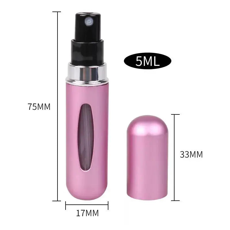 5ml Perfume Refill Bottle Portable Mini Refillable Spray Jar Scent PumSPECIFICATIONSBrand Name: NoEnName_NullModel Number: Perfume Bottle with SprayItem Type: Refillable BottlesSize: 5mlNumber of Pieces: One UnitOrigin: Mainland ChinaCJohnny TirakJohnny Tirak5ml Perfume Refill Bottle Portable Mini Refillable Spray Jar Scent Pump Empty Cosmetic Containers Atomizer