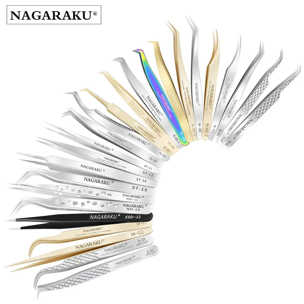 NAGARAKU Eyelash Extension Tweezers Makeup Stainless Steel Eyelash 3D SPECIFICATIONSBrand Name: NAGARAKUOrigin: Mainland ChinaItem Type: Eyebrow TweezerNumber of Pieces: One UnitMaterial: Stainless SteelSize: ALL STYLEModel Number: ALLJohnny TirakJohnny TirakNAGARAKU Eyelash Extension Tweezers Makeup Stainless Steel Eyelash 3D accurate Clip