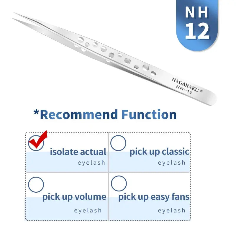 NAGARAKU Eyelash Extension Tweezers Makeup Stainless Steel Eyelash 3D SPECIFICATIONSBrand Name: NAGARAKUOrigin: Mainland ChinaItem Type: Eyebrow TweezerNumber of Pieces: One UnitMaterial: Stainless SteelSize: ALL STYLEModel Number: ALLJohnny TirakJohnny TirakNAGARAKU Eyelash Extension Tweezers Makeup Stainless Steel Eyelash 3D accurate Clip