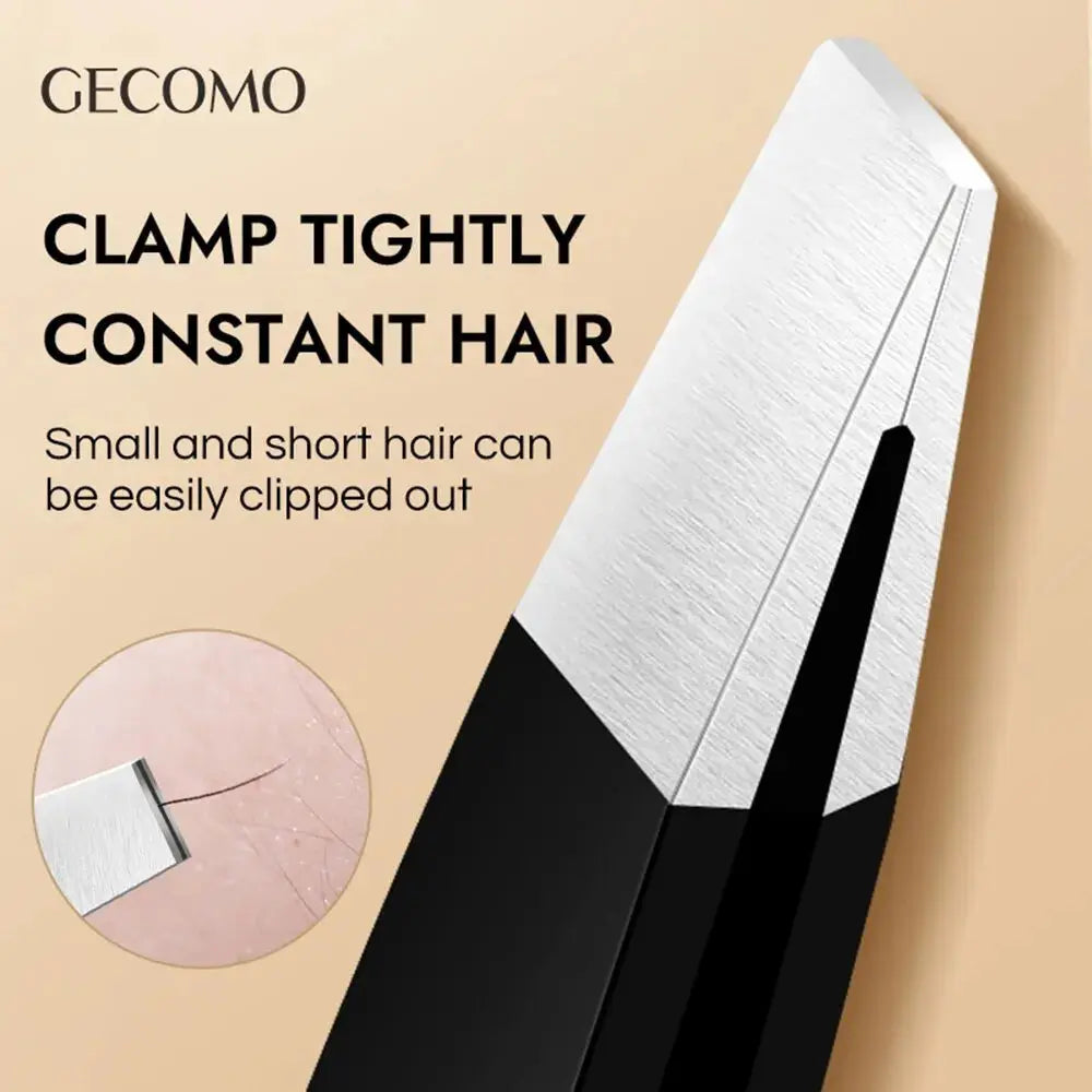 GECOMO Stainless Steel Black Eyebrow Tweezer with Slant and Flat PointSPECIFICATIONSBrand Name: gecomoModel Number: G2090Item Type: Eyebrow TweezerChoice: yesJohnny TirakJohnny TirakGECOMO Stainless Steel Black Eyebrow Tweezer