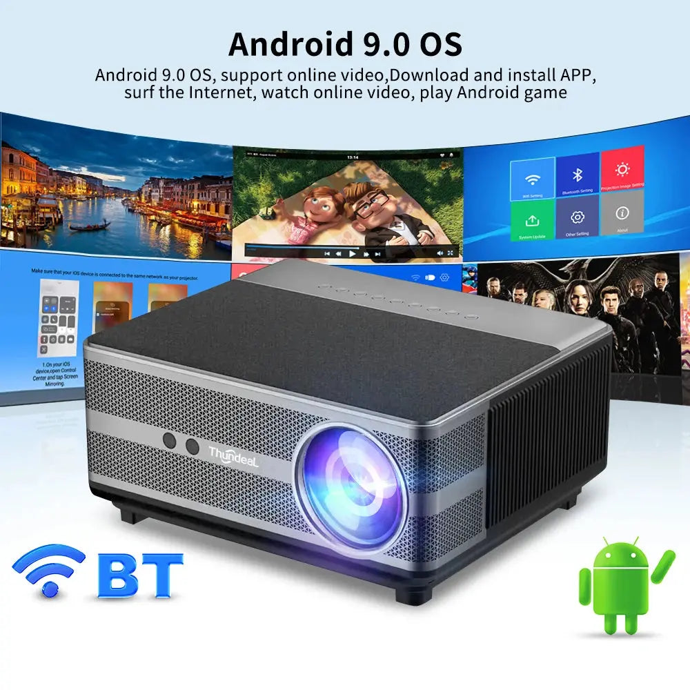 ThundeaL Full HD 1080P Projector TD98 WiFi LED 2K 4K Video Movie Beam SPECIFICATIONSBrand Name: ThundeaLThundeaL Model: TD98Category: ProjectorsKeystone Correction: Electronic CorrKeystone Correction: Auto CorrectionHign-concerned ChemJohnny TirakJohnny TirakThundeaL Full HD 1080P Projector TD98 WiFi LED 2K 4K Video Movie Beam TD98W Android Projector PK DLP Home Theater Cinema Beamer