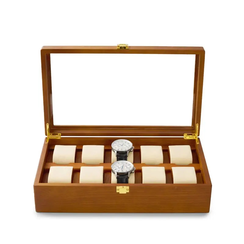 Oirlv Wooden Watch Box With Acrylic Cover Fraxinus Mandshurica Box ForSPECIFICATIONSBrand Name: OirlvHign-concerned Chemical: NoneOrigin: Mainland ChinaCN: JiangxiMaterial: WoodItem Type: Jewelry Packaging &amp; DisplayItem Weight: 210Johnny TirakJohnny TirakWrist Watch Display Storage Solidwood Watch Box Organizer