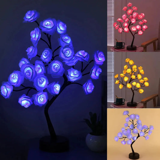 USB Battery Operated LED Table Lamp Rose Flower Bonsai Tree Night LighSPECIFICATIONSBrand Name: VKTECHHign-concerned Chemical: NoneType: AtmosphereShape: RoundIs Bulbs Included: YesOrigin: Mainland ChinaCertification: nonePower Source:Johnny TirakJohnny TirakUSB Battery Operated LED Table Lamp Rose Flower Bonsai Tree Night Lights Garland Bedroom Decoration Christmas Lights Home Decor