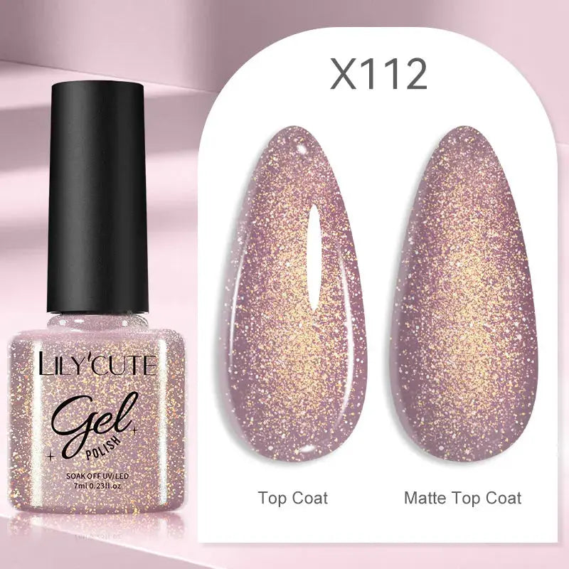 LILYCUTE 5ML Champagne Gold Reflective Glitter Liner Gel Nail Polish BSPECIFICATIONSItem Type: Line Drawing Gel PenColor: 14 Colors For ChooseDesign: Fluorescence UV GelAdvantage: Healthy and EcofriendlyFeature 2: Laser gelFeature 3: HJohnny TirakJohnny TirakLILYCUTE 5ML Champagne Gold Reflective Glitter Liner Gel Nail Polish Bright Sparkling French Semi Permanent Nail Painting UV Gel